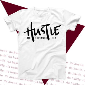 Non-Stop Hustle White T-Shirt